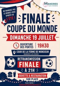 Finale de la coupe du monde 2026 à mandres-les-roses