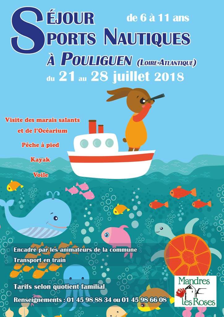 Séjour sports nautiques à Pouliguen pour les 6-11 ans du 21 au 28 juillet