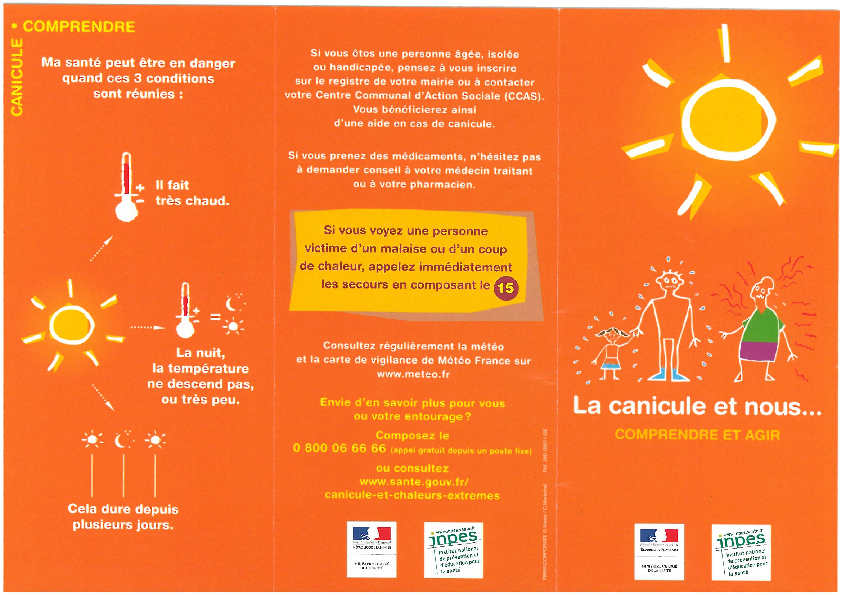 Guide de gestes de prévention contre la canicule